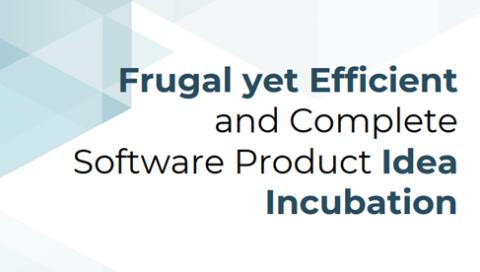 Frugal Yet Efficient Software Product Idea Incubation